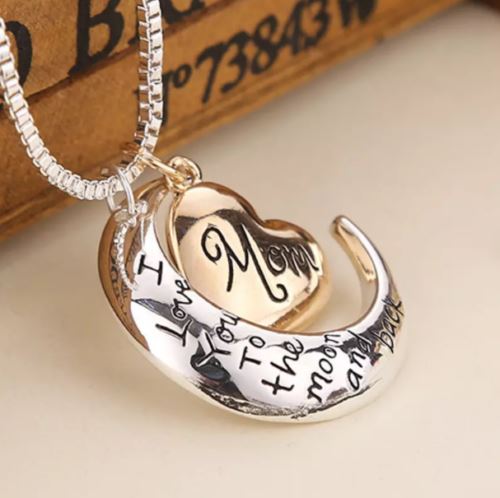 Buy Moon & Back 'Love You' 9ct Gold Pendant Necklace | Womens necklaces |  Argos